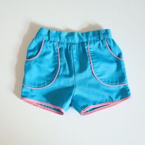 Vintage Blue & Pink Sports Shorts / 2-3Y
